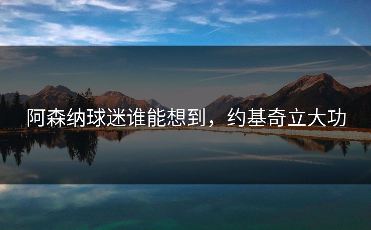 阿森纳球迷谁能想到，约基奇立大功